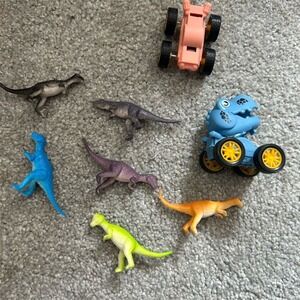 Vintage Dinosaur Toy Figure Lot for Kids Ages 3-4 Years